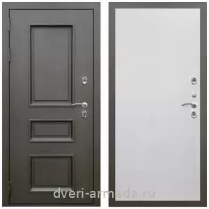 Для коттеджа, Дверь входная уличная в дом Армада Фаренгейт / МДФ 10 мм Гладкая белый матовый для загородного дома