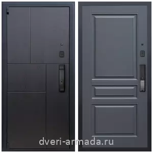 МДФ, Дверь входная Армада Бастион МДФ 16 мм Kaadas K9 / МДФ 16 мм ФЛ-243 Графит нубук