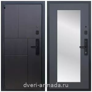 МДФ, Дверь входная Армада Бастион МДФ 16 мм Kaadas S500 / МДФ 16 мм ФЛЗ-пастораль, Графит нубук