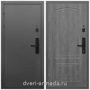 Входные двери с двумя петлями, Умная входная смарт-дверь Армада Гарант Kaadas S500/ МДФ 6 мм ФЛ-138 Дуб Филадельфия графит