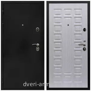 Входные двери черная шагрень, Дверь входная Армада Престиж Черная шагрень / МДФ 16 мм ФЛ-183 Дуб белёный