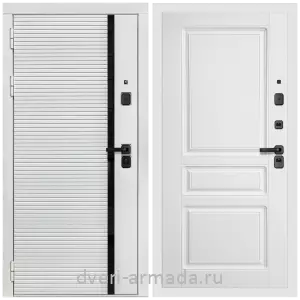 Дверь входная Армада Каскад WHITE МДФ 10 мм / МДФ 16 мм ФЛ-243 Белый матовый