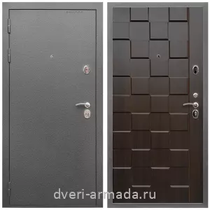 Темные входные двери, Дверь входная Армада Оптима Антик серебро / МДФ 16 мм ОЛ-39 Эковенге