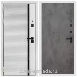Дверь входная Армада Каскад WHITE МДФ 10 мм / МДФ 10 мм ФЛ-291 Бетон темный
