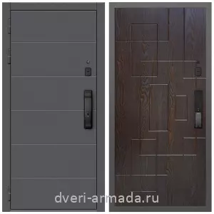Входные двери Йошкар-Ола, Дверь входная Армада Роуд МДФ 10 мм Kaadas K9 / МДФ 16 мм ФЛ-57 Дуб шоколад
