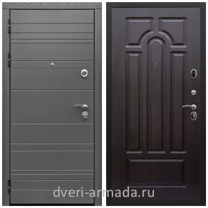 Черные входные двери, Металлическая дверь входная Армада Роял Вуд МДФ 10 мм графит / МДФ 16 мм ФЛ-58 Венге