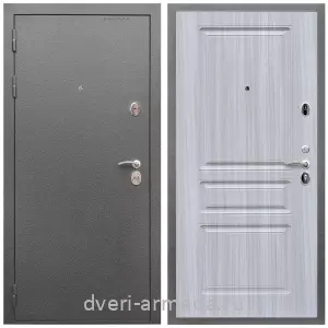 Входные двери толщиной 1.5 мм, Дверь входная Армада Оптима Антик серебро / ФЛ-243 Сандал белый