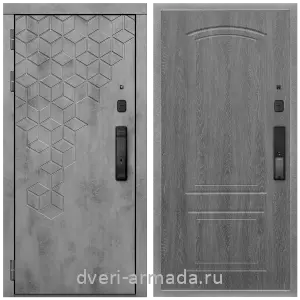 Входные двери Йошкар-Ола, Дверь входная Армада Квадро МДФ 16 мм Kaadas K9 / МДФ 6 мм ФЛ-138 Дуб Филадельфия графит