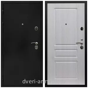Входные двери черная шагрень, Дверь входная Армада Престиж Черная шагрень / МДФ 16 мм ФЛ-243 Дуб белёный