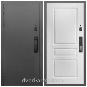 Входные двери 2050 мм, Умная входная смарт-дверь Армада Гарант Kaadas K9/ МДФ 16 мм ФЛ-243 Ясень белый