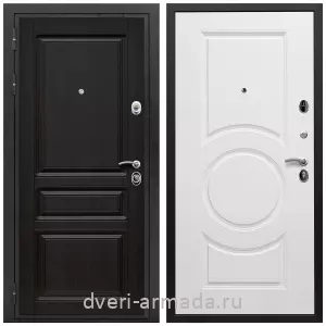 Двери МДФ для квартиры, Дверь входная Армада Премиум-Н МДФ 16 мм ФЛ-243 Венге / МДФ 16 мм МС-100 Белый матовый