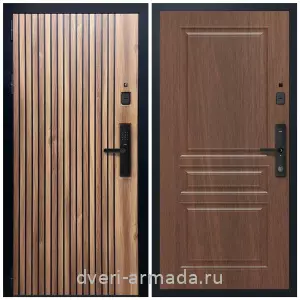 МДФ, Умная входная смарт-дверь Армада Вектор МДФ 10 мм Kaadas S500 / МДФ 16 мм ФЛ-243 Мореная береза