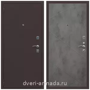 Входные металлические двери в Московской области, Дверь входная Армада Комфорт Антик медь / ФЛ-291 Бетон темный