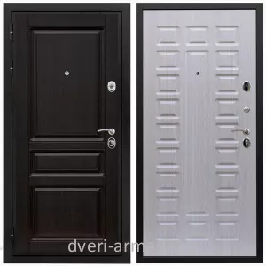 Двери МДФ для квартиры, Дверь входная Армада Премиум-Н МДФ 16 мм ФЛ-243 Венге / МДФ 16 мм ФЛ-183 Дуб беленый