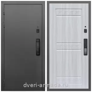 Входные двери 2050 мм, Умная входная смарт-дверь Армада Гарант Kaadas K9/ МДФ 10 мм ФЛ-242 Сандал белый