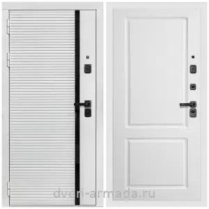 Дверь входная Армада Каскад WHITE МДФ 10 мм / МДФ 16 мм ФЛ-117 Белый матовый