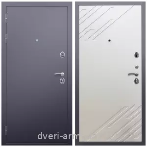 Входные двери 2050 мм, Дверь входная Армада Люкс Антик серебро / МДФ 16 мм ФЛ-143 Шате крем