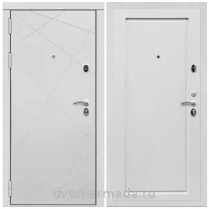 Входные двери Белый ясень, Дверь входная Армада Тесла МДФ 16 мм / МДФ 16 мм ФЛ-119 Ясень белый