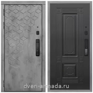 Входные двери 2050 мм, Дверь входная Армада Квадро МДФ 16 мм Kaadas K9 / МДФ 6 мм ФЛ-2 Венге