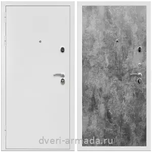 Входные двери толщиной 1.5 мм, Дверь входная Армада Престиж Белая шагрень / ПЭ Цемент темный