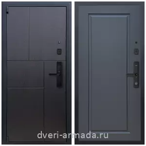 МДФ, Дверь входная Армада Бастион МДФ 16 мм Kaadas S500 / МДФ 16 мм ФЛ-119 Графит нубук