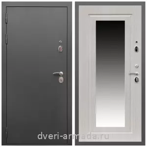 Белые двери с зеркалом, Дверь входная Армада Гарант / МДФ 16 мм ФЛЗ-120 Дуб белёный