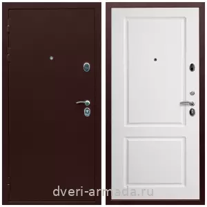 Входные двери Верона, Дверь входная Армада Люкс Антик медь / МДФ 16 мм ФЛ-117 Белый матовый