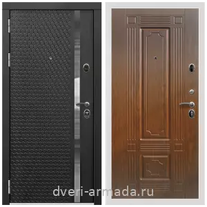 Двери МДФ для квартиры, Дверь входная Армада Престиж Белая шагрень МДФ 16 мм ФЛН - 501 / МДФ 16 мм ФЛ-2 Мореная береза