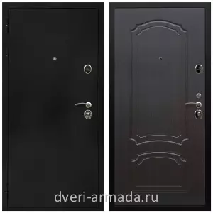 Темные входные двери, Дверь входная Армада Престиж Черная шагрень / МДФ 6 мм ФЛ-140 Венге