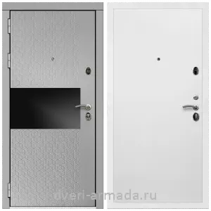 Входные металлические двери в Московской области, Дверь входная Армада Престиж Белая шагрень МДФ 16 мм Милк рикамо софт / МДФ 10 мм Гладкая матовый