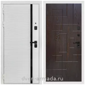 Взломостойкие входные двери 1.2, Дверь входная Армада Каскад WHITE МДФ 10 мм / МДФ 16 мм ФЛ-57 Дуб шоколад