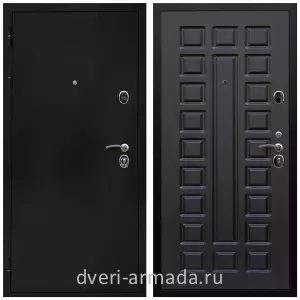 Темные входные двери, Дверь входная Армада Престиж Черная шагрень / МДФ 16 мм ФЛ-183 Венге