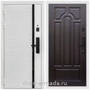 Входные двери Йошкар-Ола, Умная входная смарт-дверь Армада Каскад WHITE Kaadas S500 / МДФ 6 мм ФЛ-58 Венге