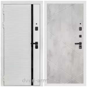 Взломостойкие входные двери 1.2, Дверь входная Армада Каскад WHITE МДФ 10 мм / МДФ 10 мм ФЛ-291 Бетон светлый