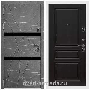 Черные входные двери, Металлическая дверь входная Армада Престиж Белая шагрень МДФ 16 мм Торос графит / МДФ 16 мм ФЛ-243 Венге