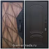 Умная входная смарт-дверь Армада Ламбо МДФ 10 мм Kaadas K9 / ФЛ-140 Венге