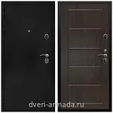 Черные входные двери, Металлическая дверь входная Армада Престиж Черная шагрень / ФЛ-39 Венге