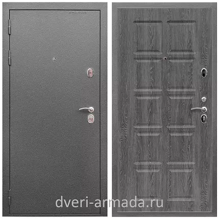 Дверь входная Армада Оптима Антик серебро / ФЛ-38 Дуб Филадельфия графит