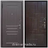 Двери МДФ для квартиры, Дверь входная Армада Экстра ФЛ-243 Эковенге / ФЛ-57 Дуб шоколад
