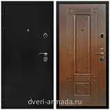 Дверь входная Армада Престиж Черная шагрень / ФЛ-2 Морёная береза