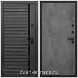 Дверь входная Армада Каскад BLACK / ФЛ-291 Бетон темный