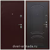 МДФ с фрезеровкой, Дверь входная элитная Армада Люкс Антик медь / ФЛ-140 Венге утепленная парадная