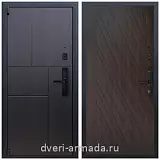 Дверь входная Армада Бастион МДФ 16 мм Kaadas S500 / ФЛ-86 Венге структурный