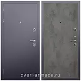Темные входные двери, Дверь входная Армада Люкс Антик серебро / ФЛ-291 Бетон темный
