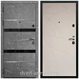 Дверь входная Армада Престиж Черная шагрень Торос графит / ФЛ-139 Какао нубук софт