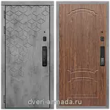 Дверь входная Армада Квадро МДФ 16 мм Kaadas K9 / ФЛ-140 Морёная береза