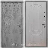 Дверь входная Армада Квадро Бетон тёмный / ФЛ-140 Дуб белёный