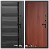 Дверь входная Армада Каскад BLACK МДФ 10 мм / ПЭ Итальянский орех