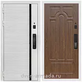 Умная входная смарт-дверь Армада Каскад WHITE МДФ 10 мм Kaadas K9 / ФЛ-58 Мореная береза