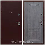 МДФ гладкая, Дверь входная Армада Люкс Антик медь / ФЛ-138 Дуб Филадельфия графит с шумоизоляцией с МДФ панелями